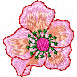 Flowers Embroidery Design 11